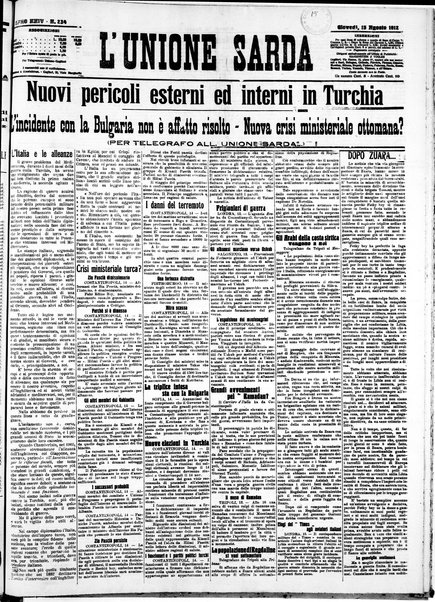 L'unione sarda : giornale settimanale, politico, amministrativo, letterario