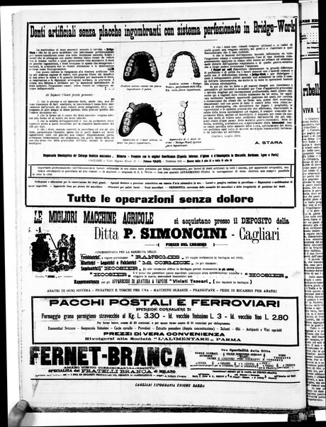 L'unione sarda : giornale settimanale, politico, amministrativo, letterario