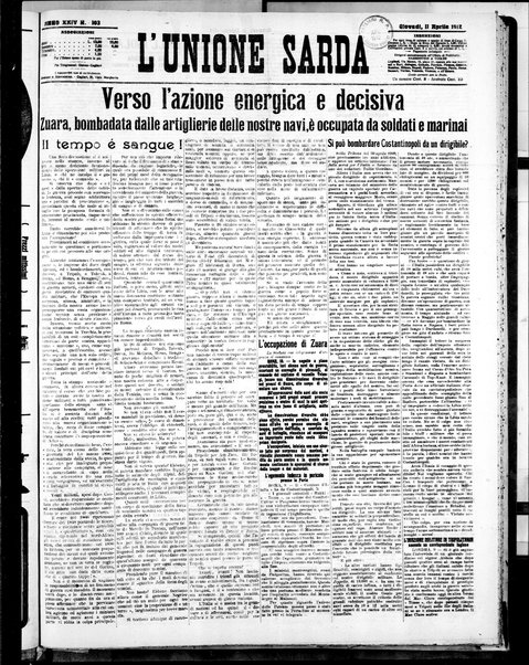 L'unione sarda : giornale settimanale, politico, amministrativo, letterario