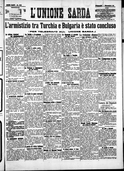 L'unione sarda : giornale settimanale, politico, amministrativo, letterario