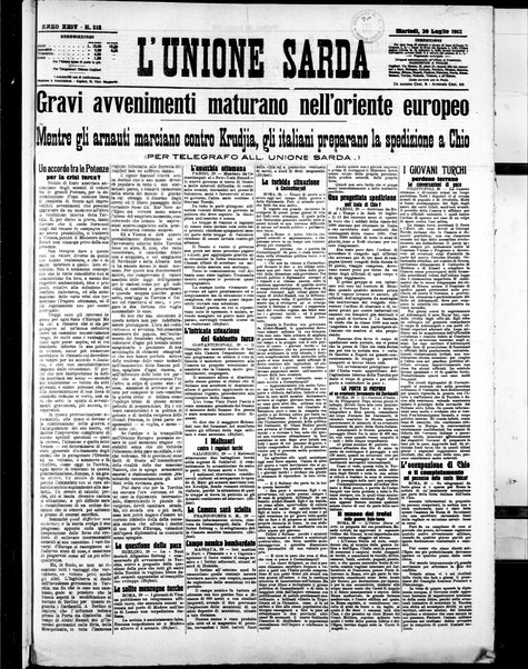 L'unione sarda : giornale settimanale, politico, amministrativo, letterario