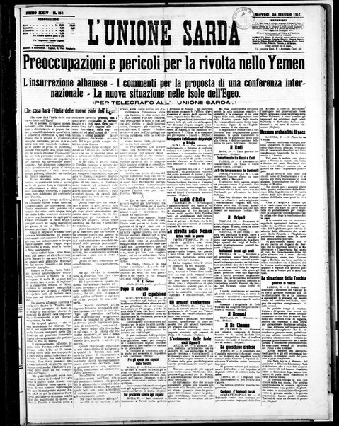 L'unione sarda : giornale settimanale, politico, amministrativo, letterario