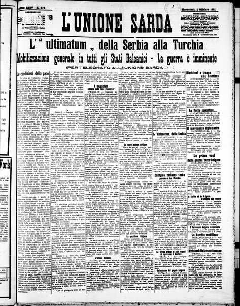 L'unione sarda : giornale settimanale, politico, amministrativo, letterario