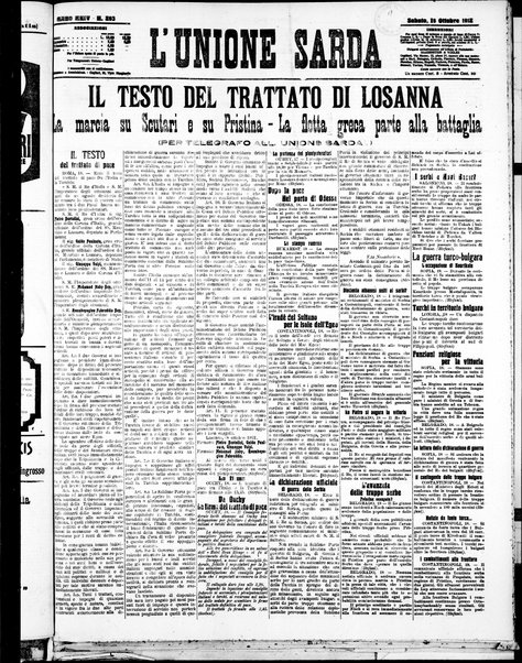 L'unione sarda : giornale settimanale, politico, amministrativo, letterario