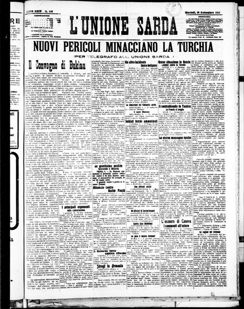 L'unione sarda : giornale settimanale, politico, amministrativo, letterario