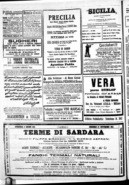 L'unione sarda : giornale settimanale, politico, amministrativo, letterario