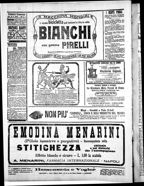 L'unione sarda : giornale settimanale, politico, amministrativo, letterario