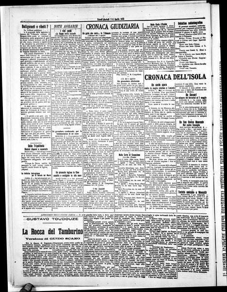 L'unione sarda : giornale settimanale, politico, amministrativo, letterario