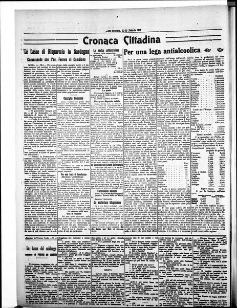 L'unione sarda : giornale settimanale, politico, amministrativo, letterario