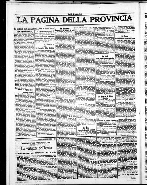 L'unione sarda : giornale settimanale, politico, amministrativo, letterario