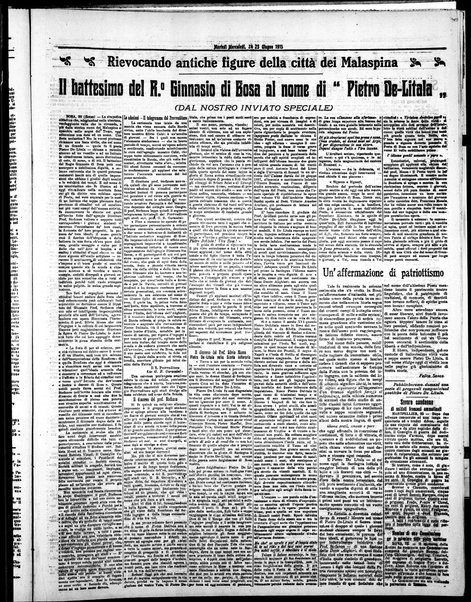 L'unione sarda : giornale settimanale, politico, amministrativo, letterario