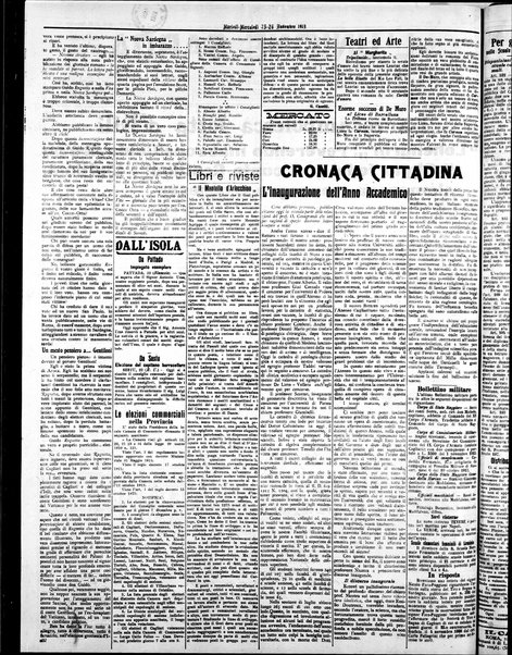 L'unione sarda : giornale settimanale, politico, amministrativo, letterario