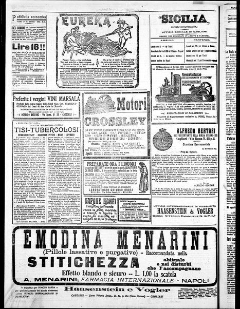 L'unione sarda : giornale settimanale, politico, amministrativo, letterario