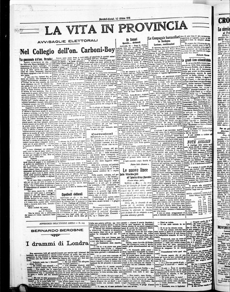 L'unione sarda : giornale settimanale, politico, amministrativo, letterario