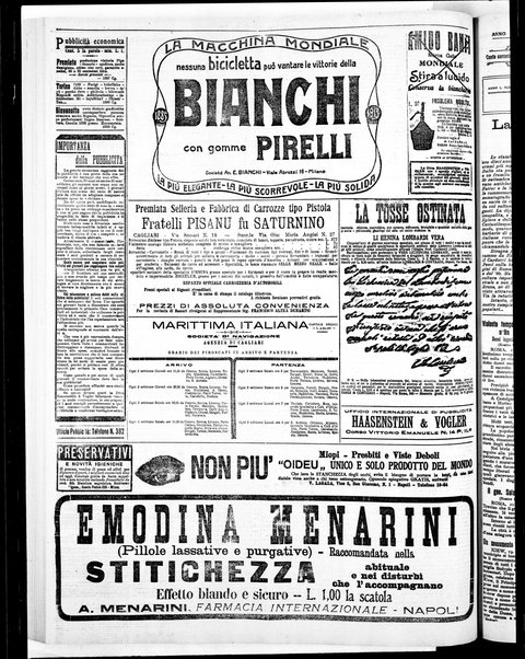 L'unione sarda : giornale settimanale, politico, amministrativo, letterario