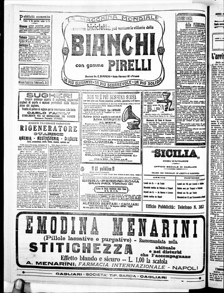 L'unione sarda : giornale settimanale, politico, amministrativo, letterario