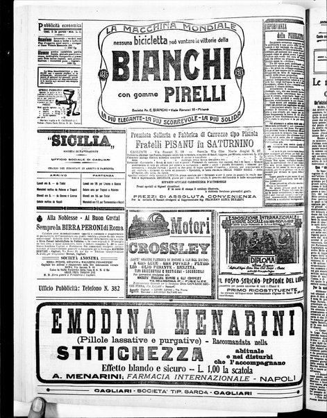 L'unione sarda : giornale settimanale, politico, amministrativo, letterario