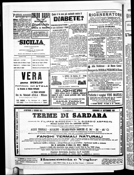 L'unione sarda : giornale settimanale, politico, amministrativo, letterario