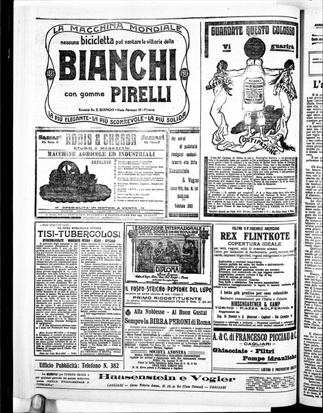 L'unione sarda : giornale settimanale, politico, amministrativo, letterario