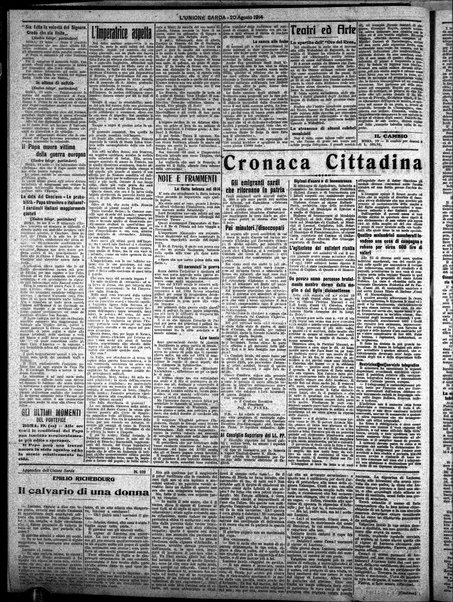 L'unione sarda : giornale settimanale, politico, amministrativo, letterario