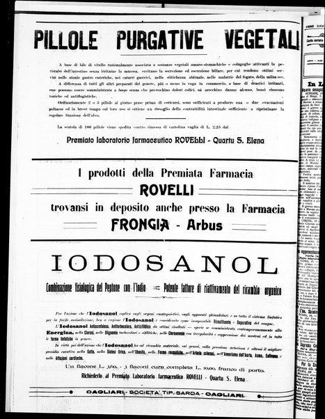 L'unione sarda : giornale settimanale, politico, amministrativo, letterario