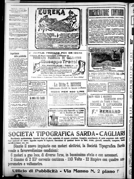 L'unione sarda : giornale settimanale, politico, amministrativo, letterario