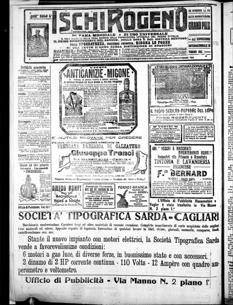 L'unione sarda : giornale settimanale, politico, amministrativo, letterario