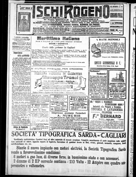 L'unione sarda : giornale settimanale, politico, amministrativo, letterario