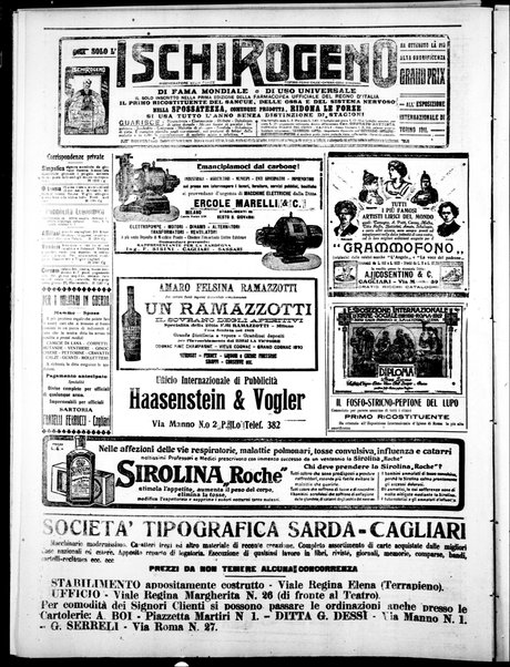 L'unione sarda : giornale settimanale, politico, amministrativo, letterario