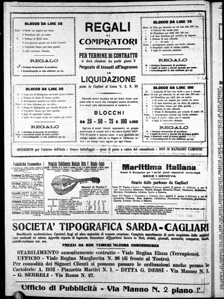 L'unione sarda : giornale settimanale, politico, amministrativo, letterario