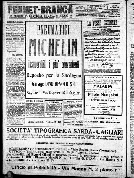 L'unione sarda : giornale settimanale, politico, amministrativo, letterario