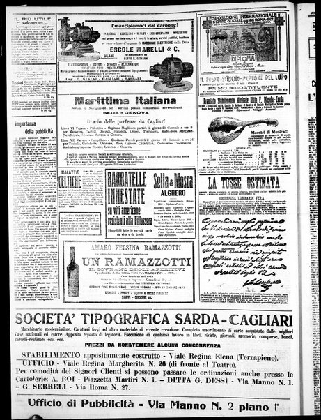 L'unione sarda : giornale settimanale, politico, amministrativo, letterario