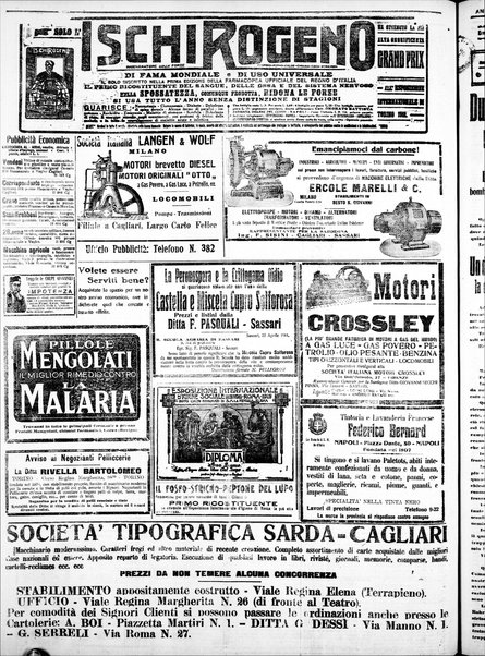 L'unione sarda : giornale settimanale, politico, amministrativo, letterario