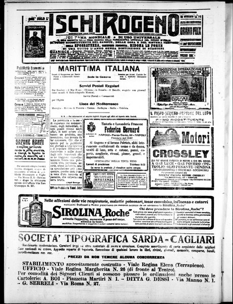 L'unione sarda : giornale settimanale, politico, amministrativo, letterario