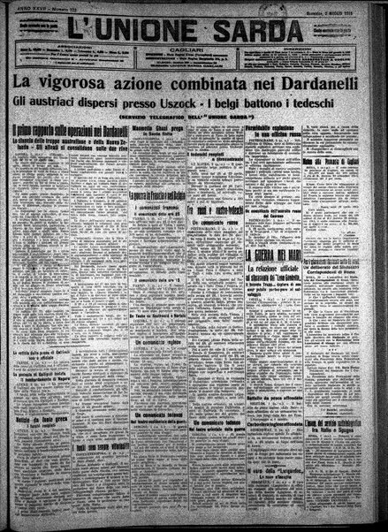 L'unione sarda : giornale settimanale, politico, amministrativo, letterario