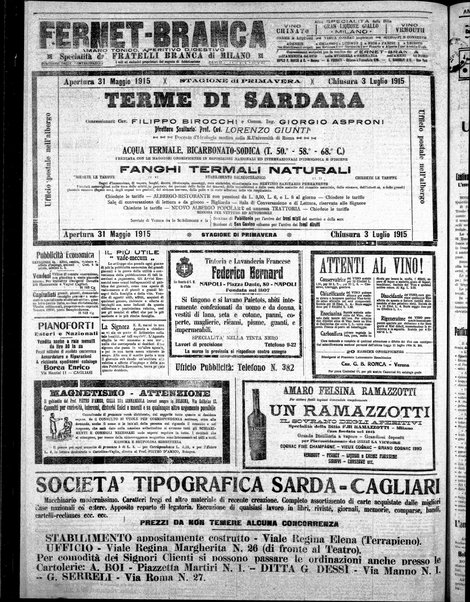 L'unione sarda : giornale settimanale, politico, amministrativo, letterario