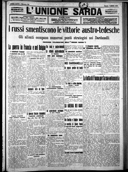 L'unione sarda : giornale settimanale, politico, amministrativo, letterario