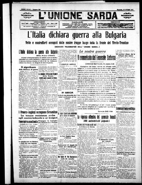 L'unione sarda : giornale settimanale, politico, amministrativo, letterario