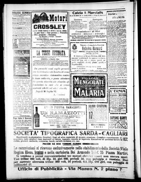 L'unione sarda : giornale settimanale, politico, amministrativo, letterario