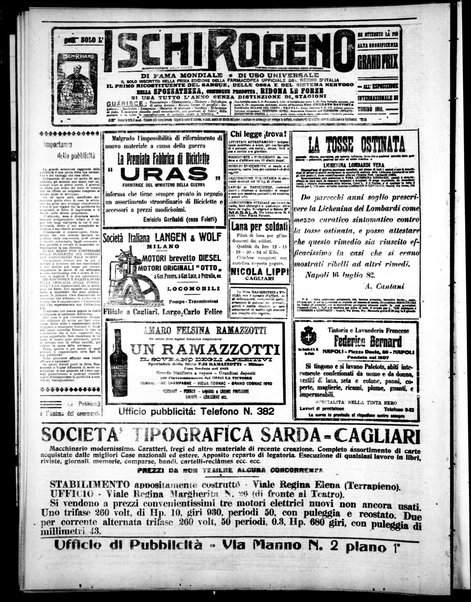 L'unione sarda : giornale settimanale, politico, amministrativo, letterario