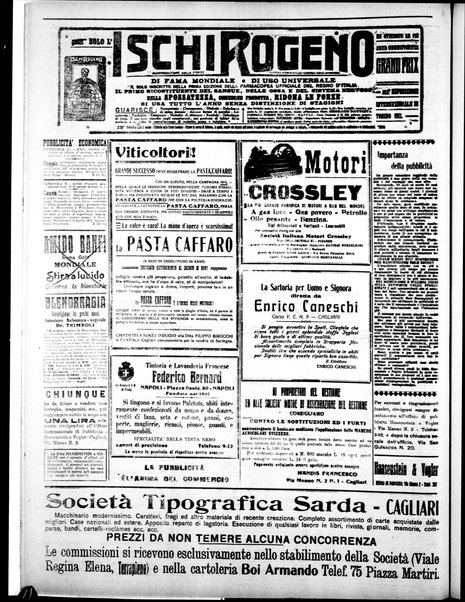 L'unione sarda : giornale settimanale, politico, amministrativo, letterario