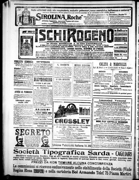 L'unione sarda : giornale settimanale, politico, amministrativo, letterario