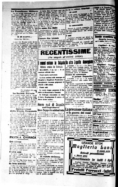 L'unione sarda : giornale settimanale, politico, amministrativo, letterario