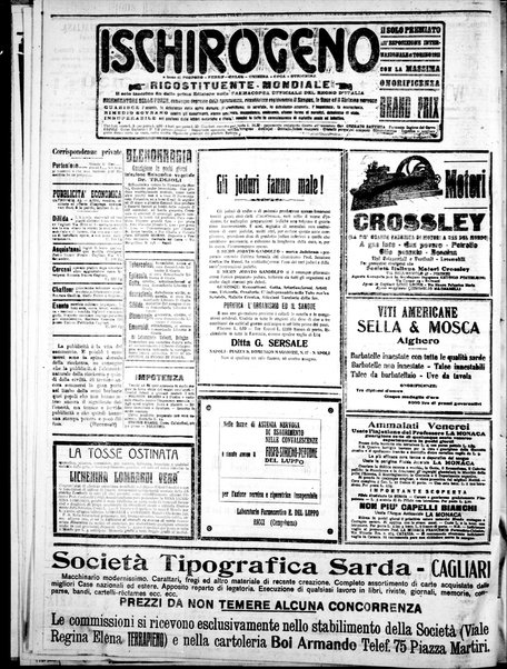 L'unione sarda : giornale settimanale, politico, amministrativo, letterario