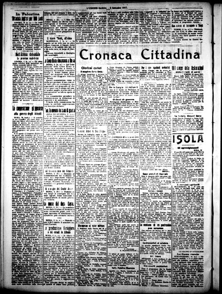 L'unione sarda : giornale settimanale, politico, amministrativo, letterario