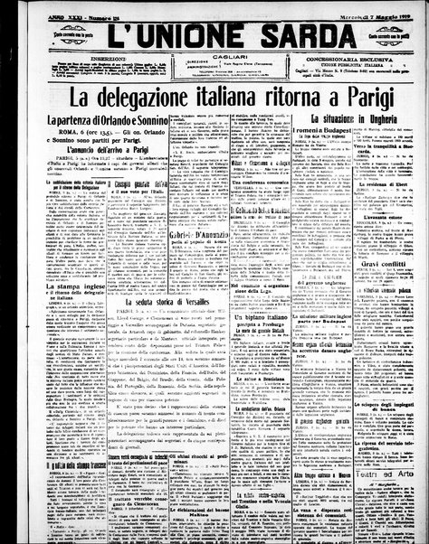 L'unione sarda : giornale settimanale, politico, amministrativo, letterario