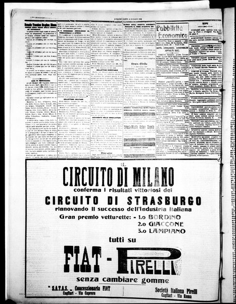 L'unione sarda : giornale settimanale, politico, amministrativo, letterario