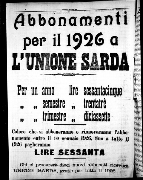 L'unione sarda : giornale settimanale, politico, amministrativo, letterario