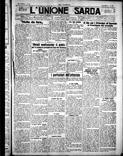 L'unione sarda : giornale settimanale, politico, amministrativo, letterario