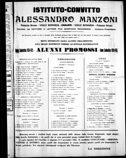 L'unione sarda : giornale settimanale, politico, amministrativo, letterario